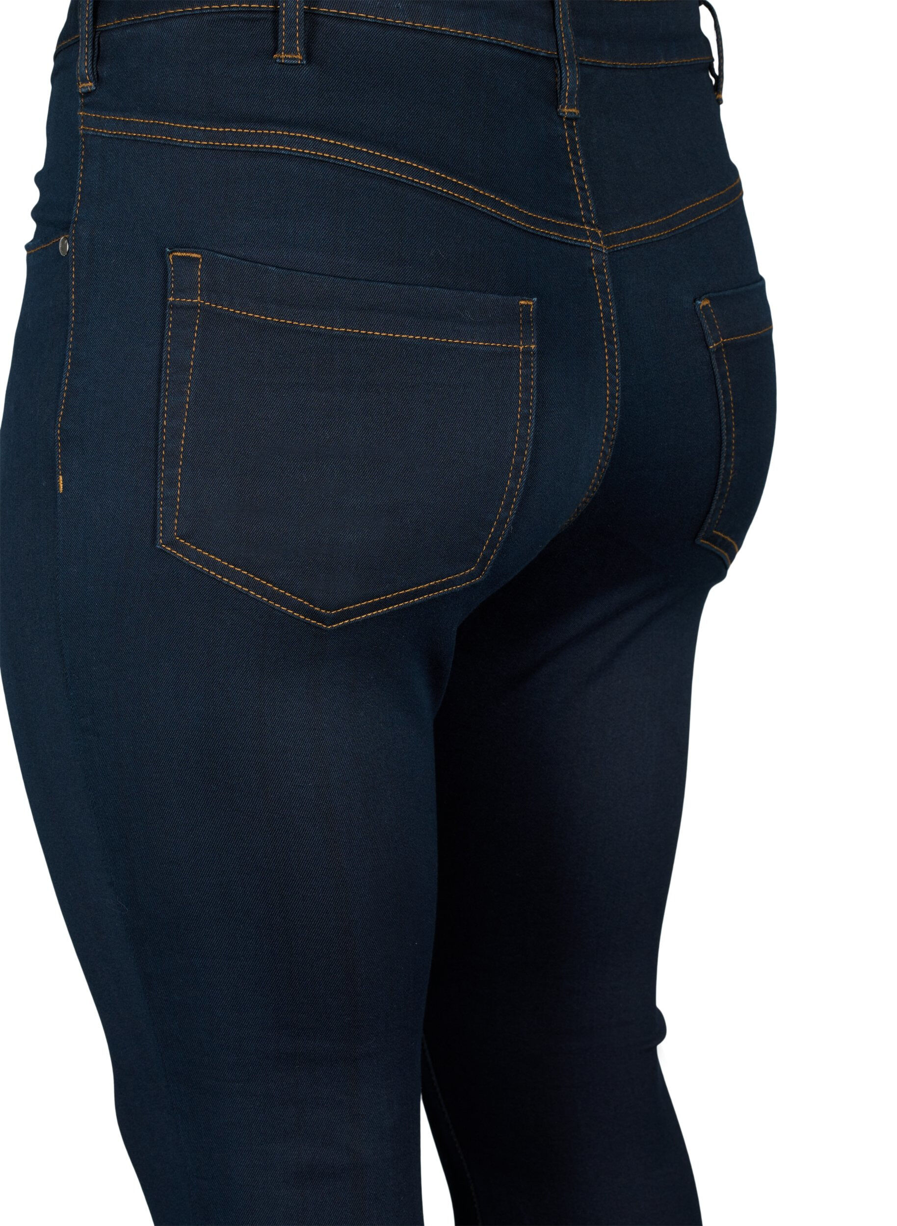 Zizzi Jean Amy super slim &agrave; taille haute, Tobacco Un, Packshot image number 3