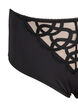 Panty aus Mikrofaser mit Spitzendetails, Black, Packshot image number 2