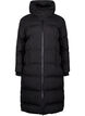Manteau d'hiver long et matelass&eacute; avec capuche, Noir, Packshot image number 0