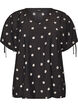 Bluse aus Viskose mit gerafften &Auml;rmeln, Schwarz, Packshot image number 0