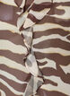 Chiffonbluse mit Zebramuster und R&uuml;schen, Braun, Packshot image number 3