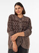 Strickjacke mit Jacquardmuster, Braun, Model image number 0