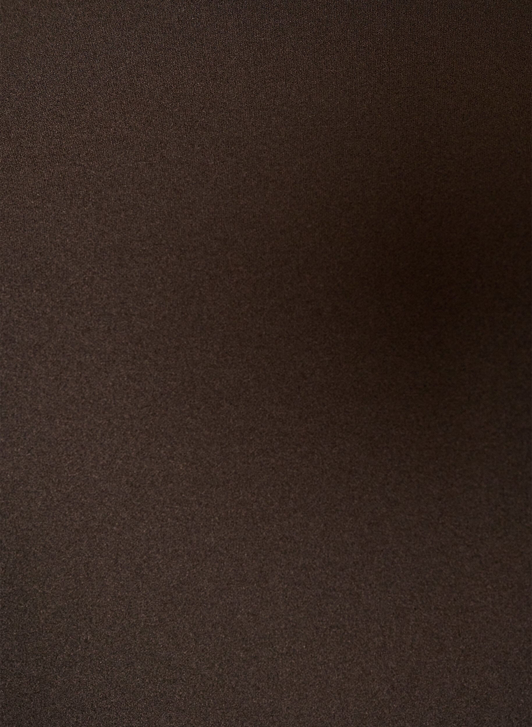 ZizziKurzes Kleid in A-Linien-Form und mit 3/4-&Auml;rmeln, Braun, Packshot image number 2