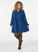 Robe coupe &eacute;vas&eacute;e avec une taille empire, Bleu, Model image number 1