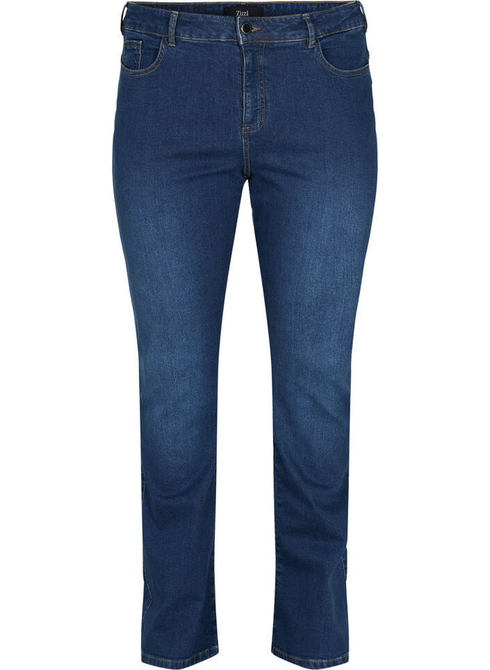 Ellen Bootcut-Jeans mit hoher Taille, Blau, Packshot image number 0