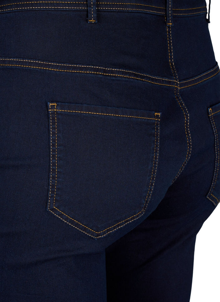 Super Slim Amy Jeans mit hoher Taille, Blau, Packshot image number 3