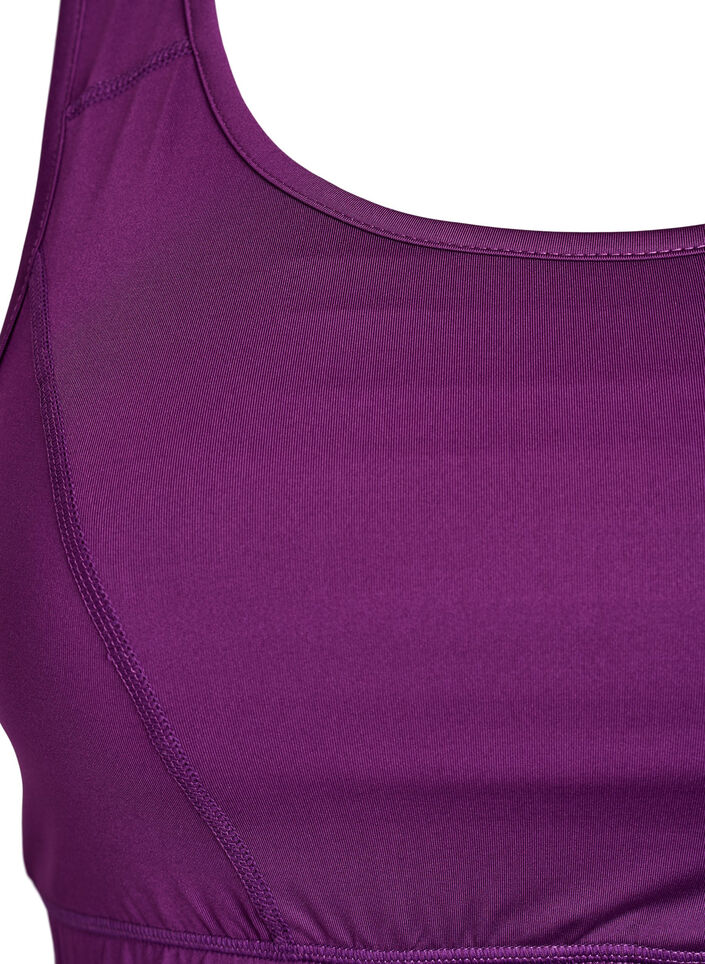 Brassi&egrave;re de sport avec dos nageur, Violet, Packshot image number 2