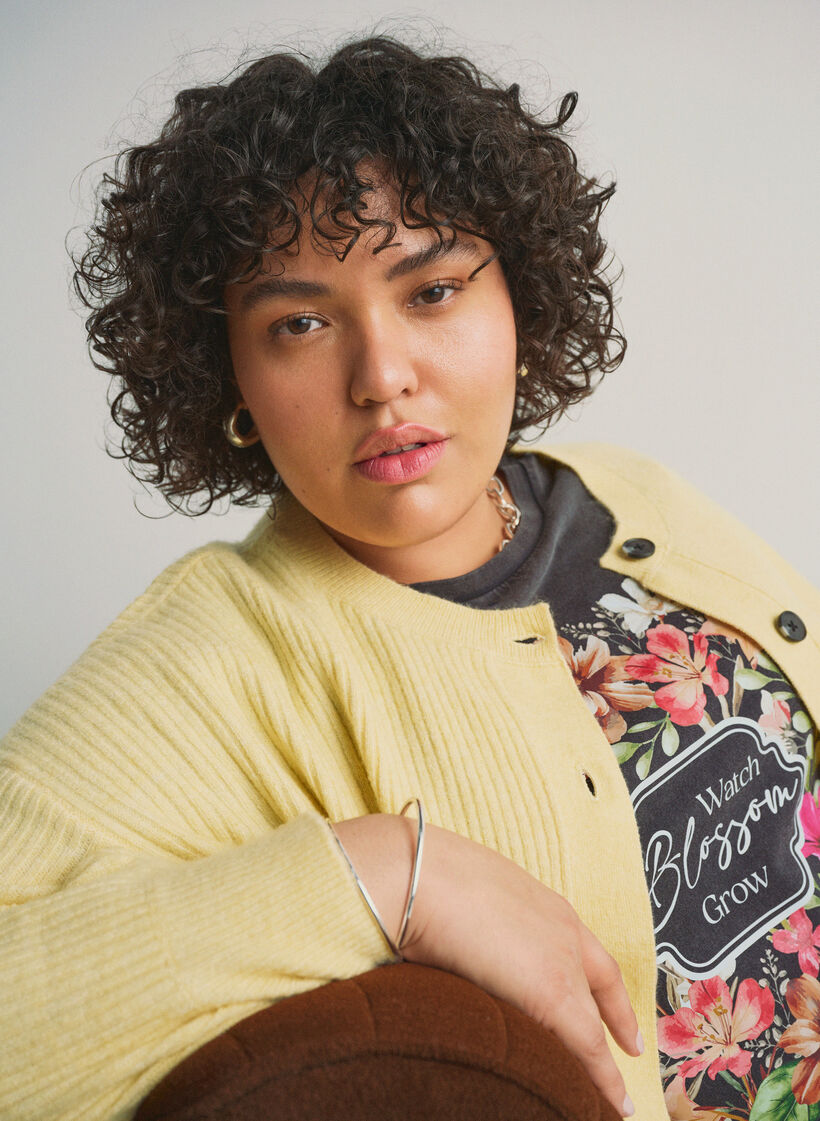 T-Shirt aus Bio-Baumwolle mit Print, Grau, Image image number 0