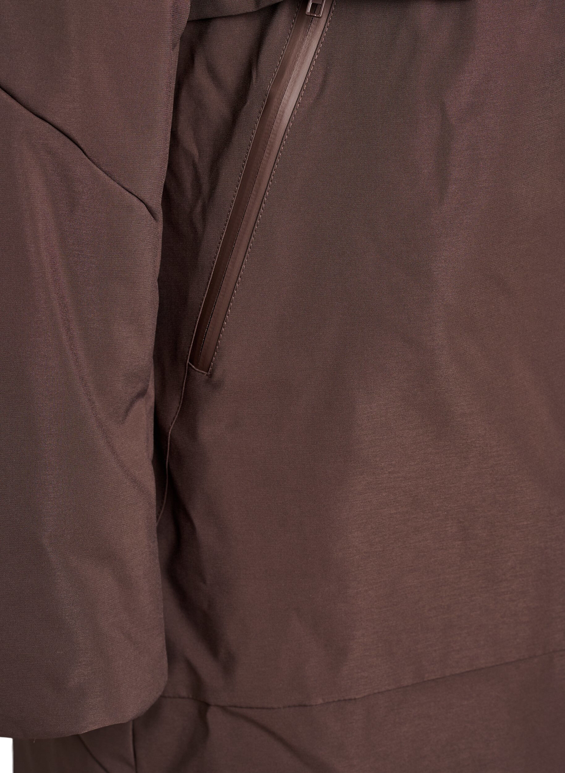 Zizzi Veste d'hiver avec taille ajustable, Marron, Packshot image number 3