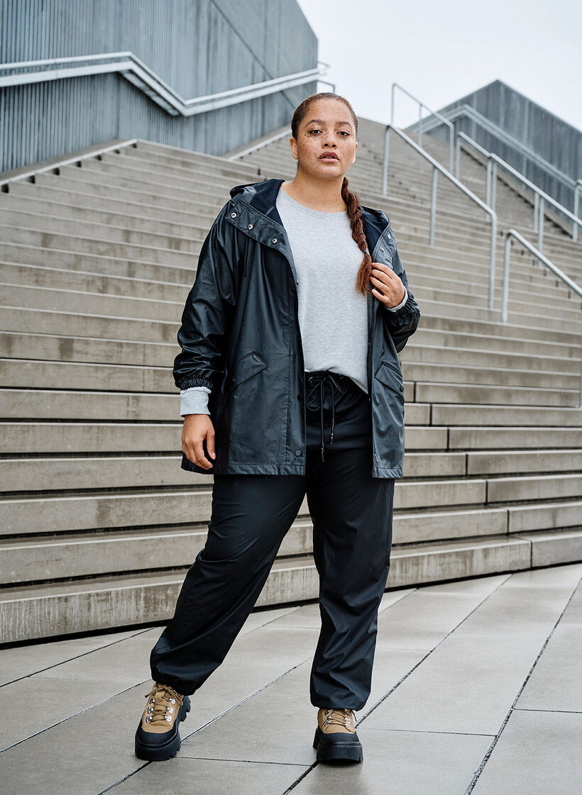 Regenhose mit versiegelten Nähten, Black, Image image number 0