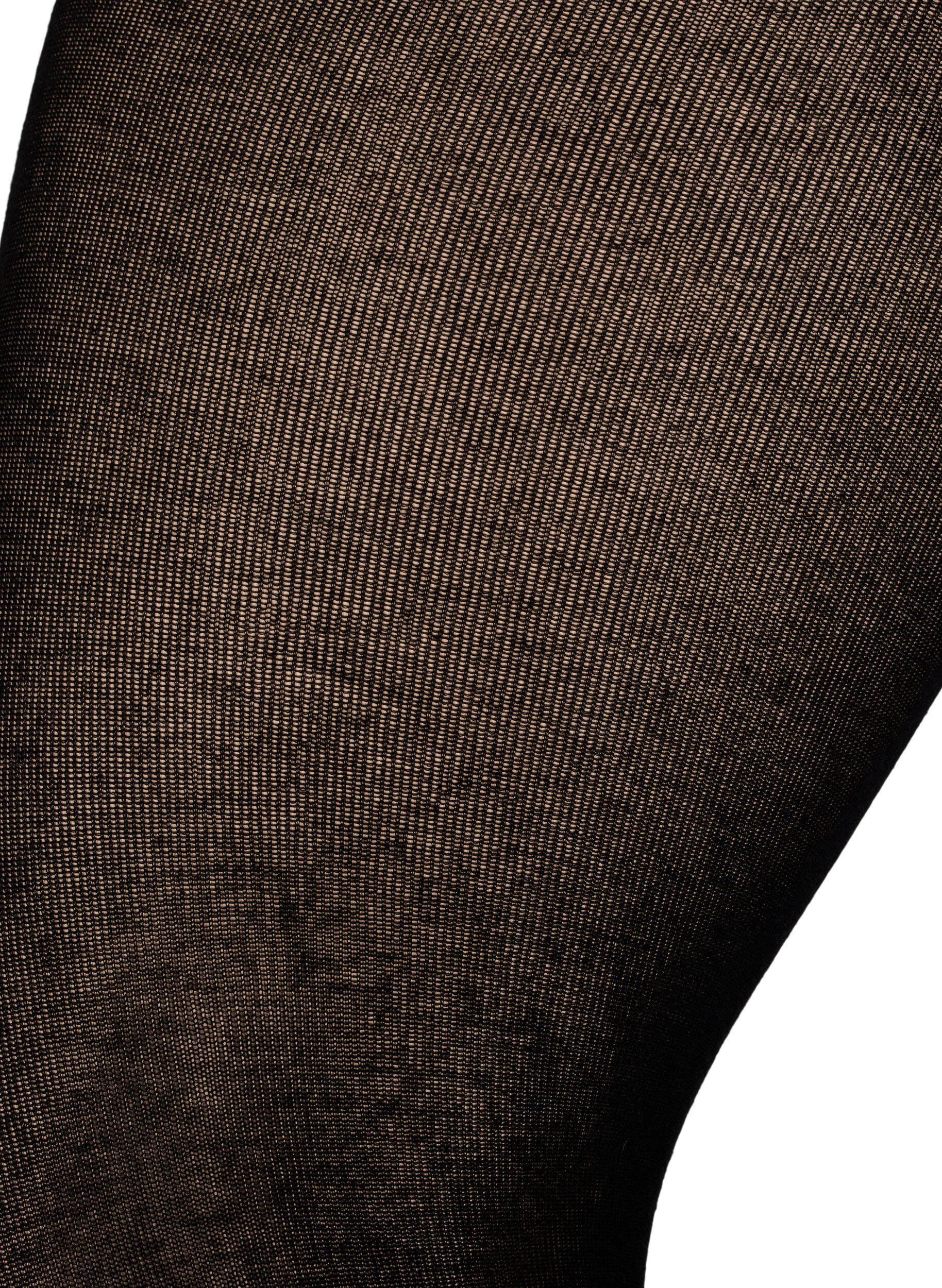 Zizzi 150 Denier Strumpfhose aus Kaschmir und Viskose, Schwarz, Packshot image number 1