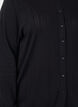 Strickjacke aus Bio-Baumwolle mit Lochstickerei, Schwarz, Model image number 3
