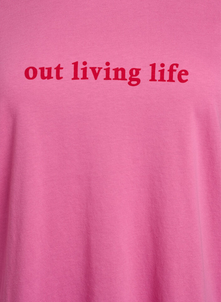 FLASH - T-Shirt mit Print., Pink, Packshot image number 2