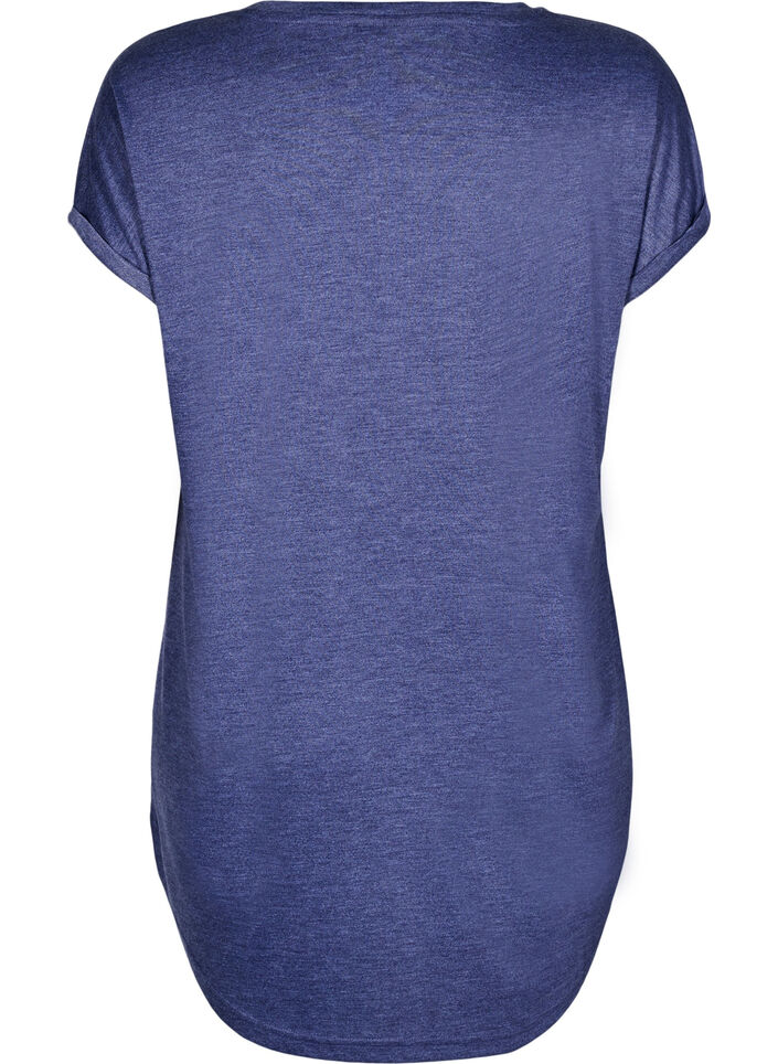 Chemise de nuit à manches courtes avec imprimé de texte, , Packshot image number 1