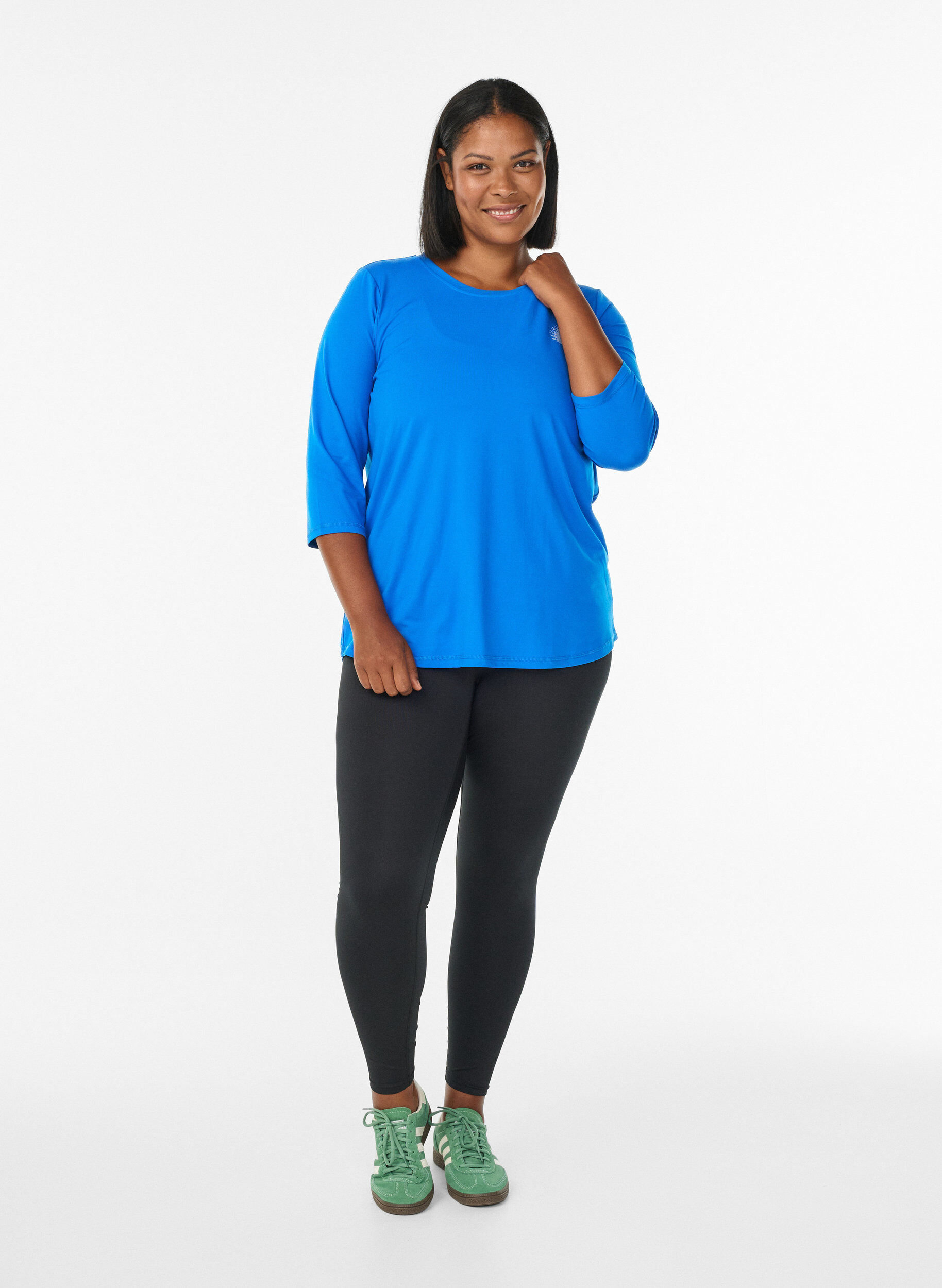 ZizziHaut de sport &agrave; manches 3/4, Bleu intense, Model image number 1