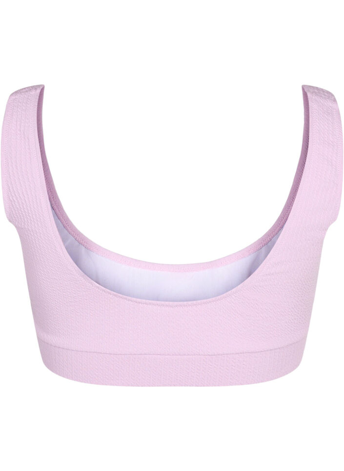 Bikini-Top mit Krepp-Struktur, Orchid Bouquet, Packshot image number 1