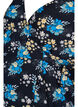 Robe cache-cœur de grossesse à fleurs en viscose, Bleu, Packshot image number 2