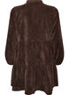 Cordkleid in A-Linie mit Stehkragen, Braun, Packshot image number 1