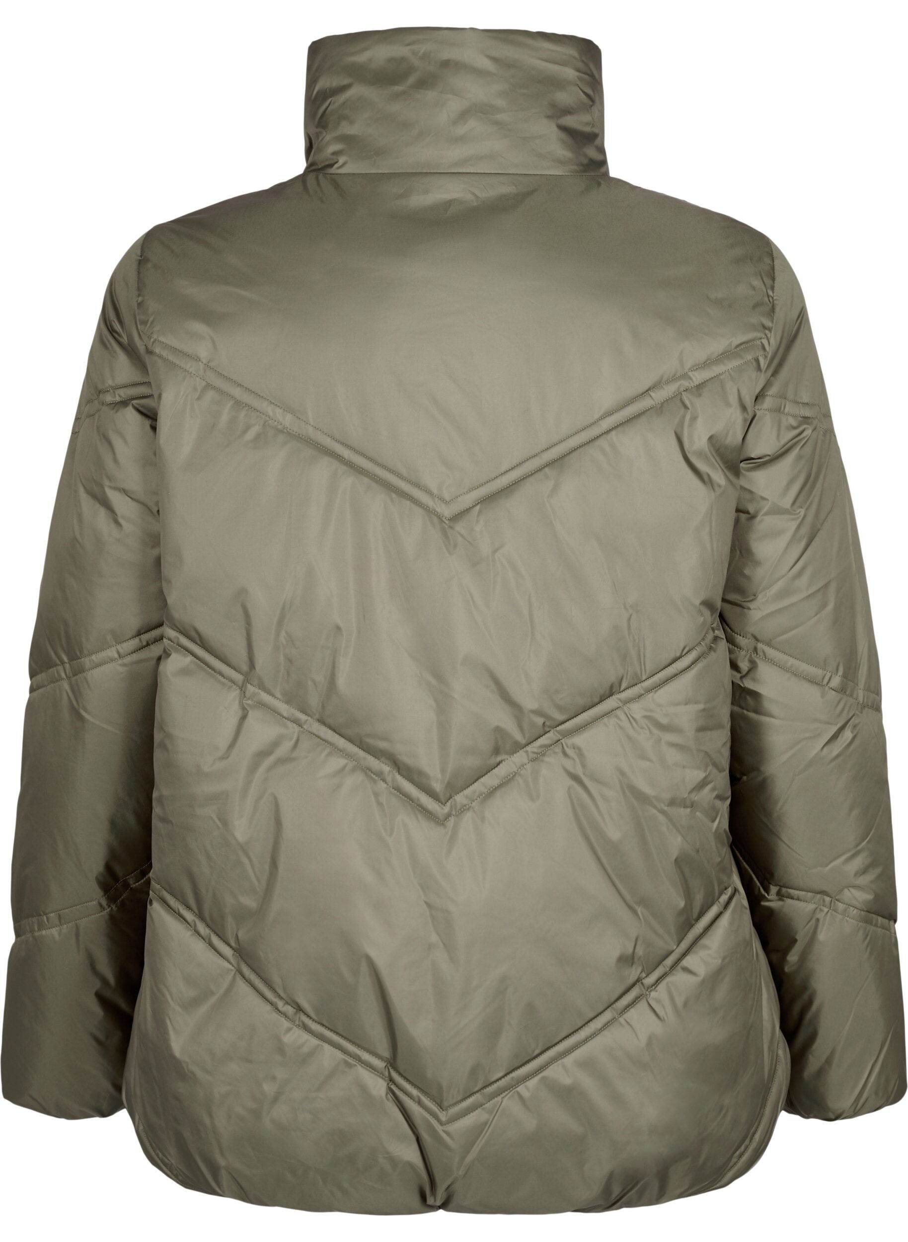 Zizzi Kurze Puffer-Winterjacke mit Taschen, Bungee Cord , Packshot image number 1
