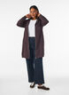 Langer Hoodie mit Rei&szlig;verschluss und Taschen, Braun, Model image number 1