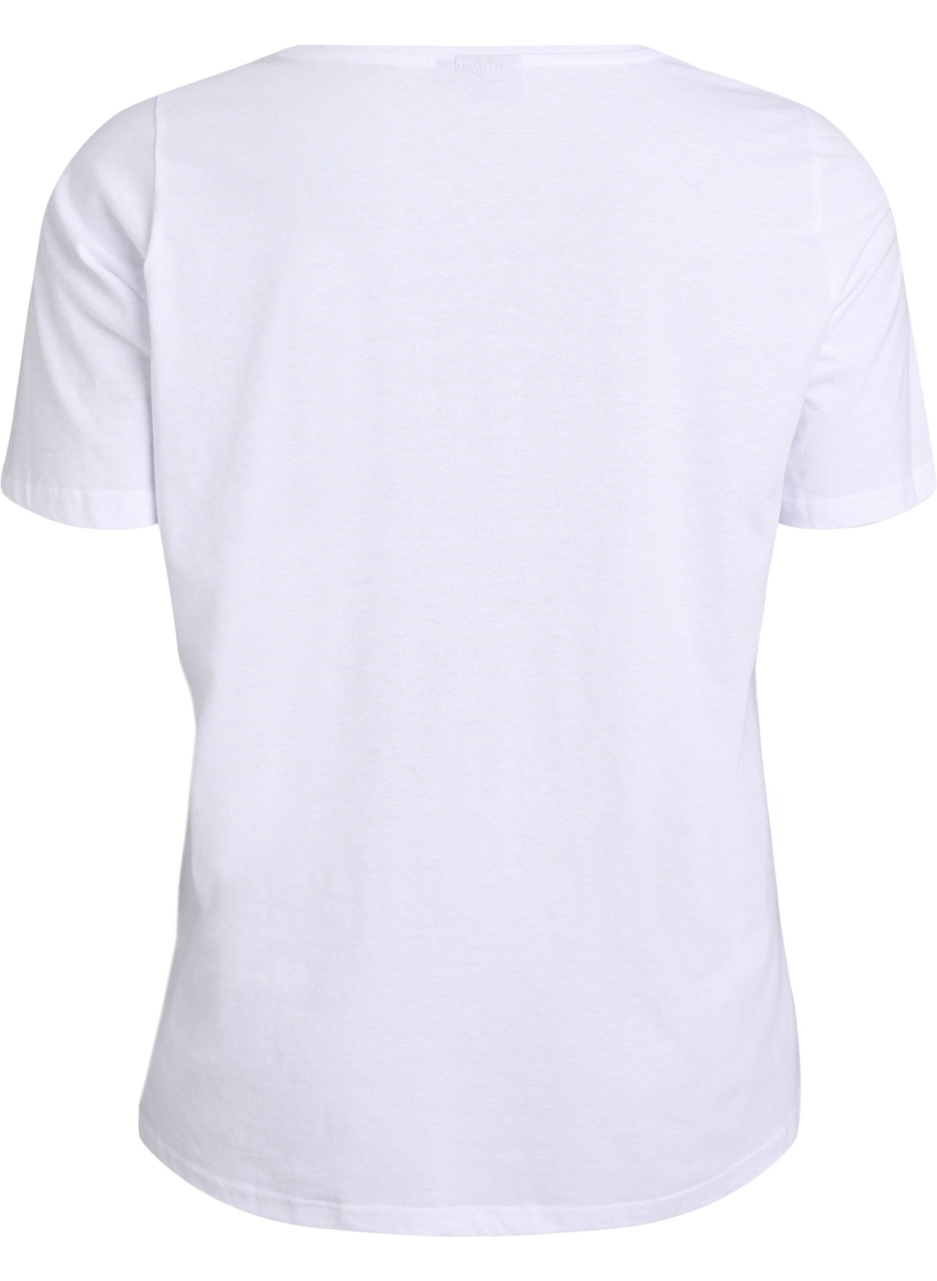 ZizziT-Shirt mit Print, Wei&szlig;, Packshot image number 1