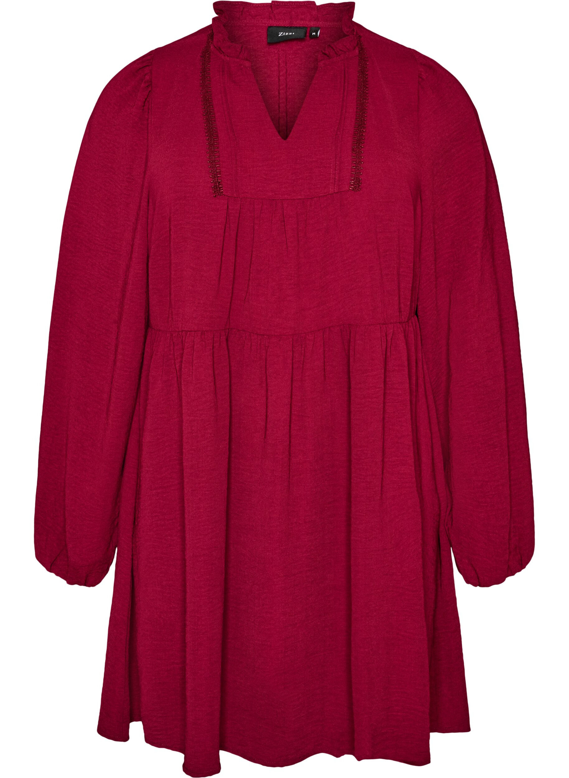 ZizziA-Linien-Kleid mit Empire-Linie, Rot, Packshot image number 0