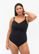 Maillot de bain avec draperies, Black, Model image number 0