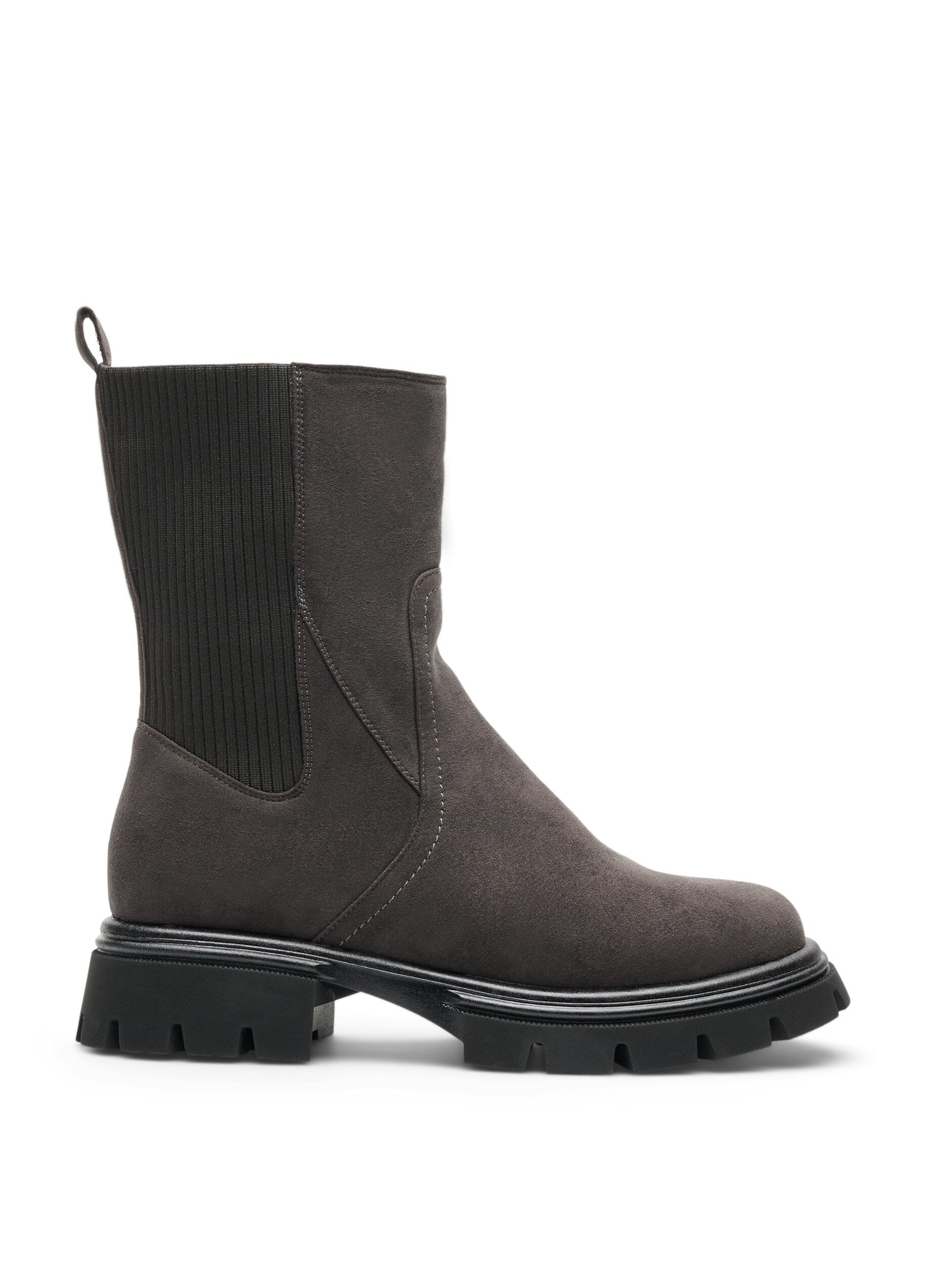 Extra Weite - Chunky-Stiefel aus Kunstwildleder