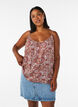 Top &agrave; bretelles en viscose, Rose, Model image number 0
