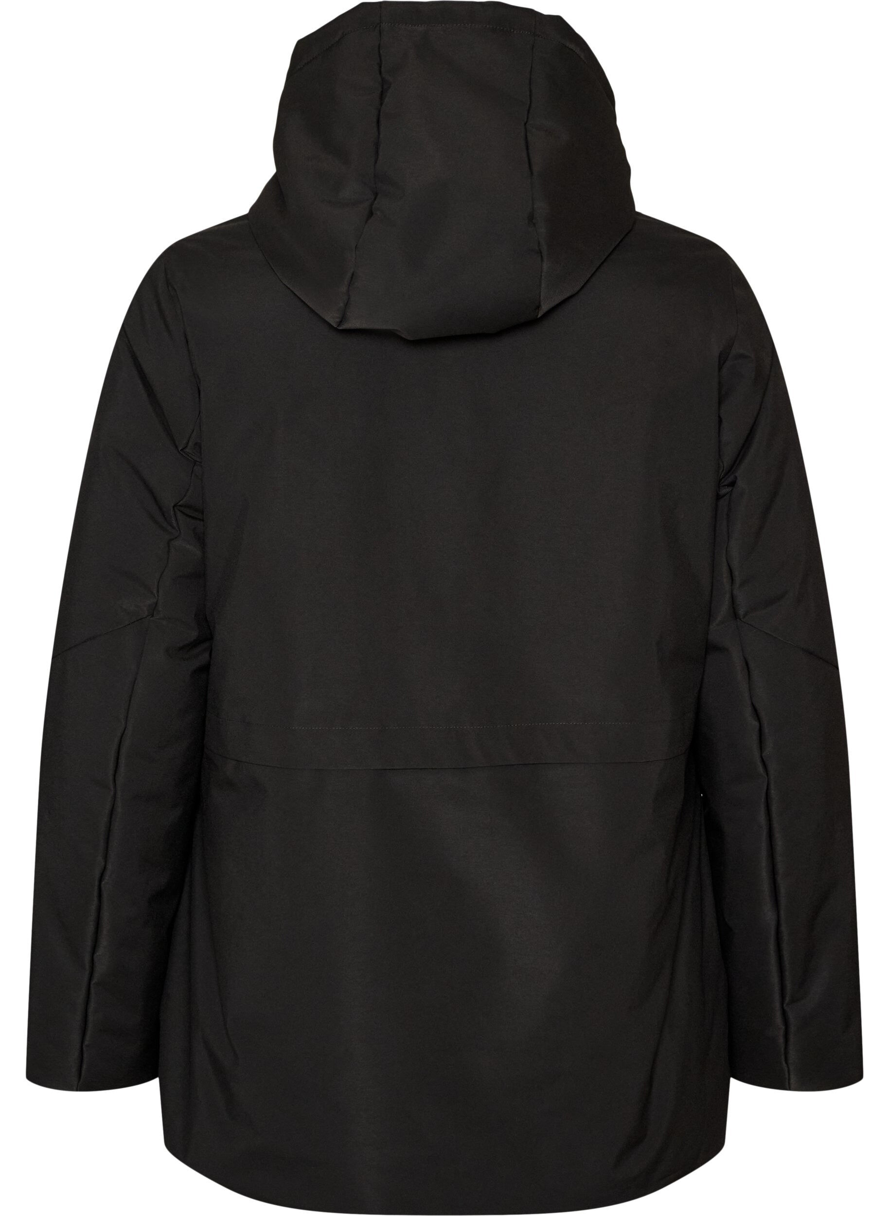 ZizziVeste d'hiver avec capuche et taille ajustable, Noir, Packshot image number 1