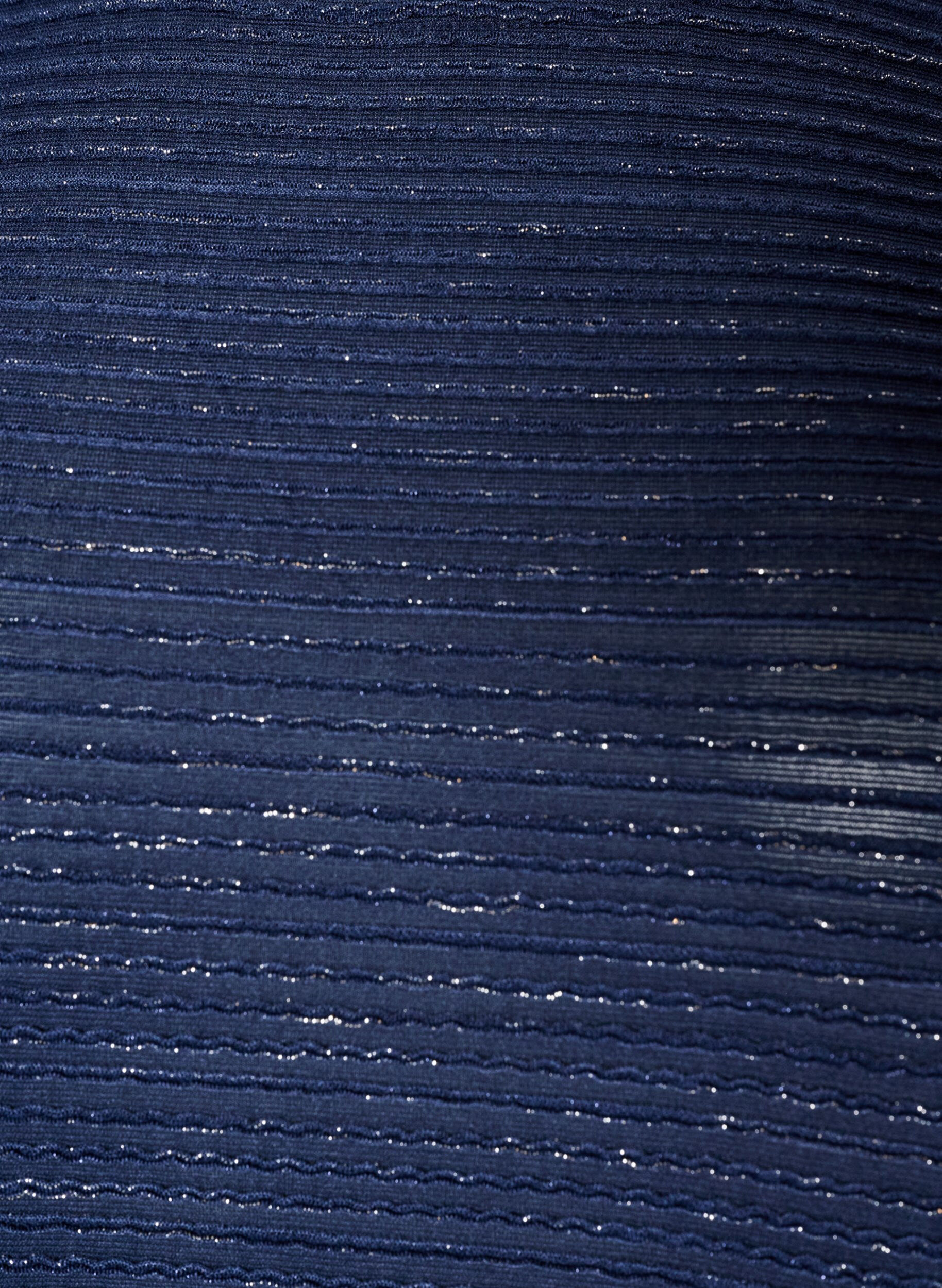 ZizziBluse mit Struktur und Glitzer, Blau, Packshot image number 2