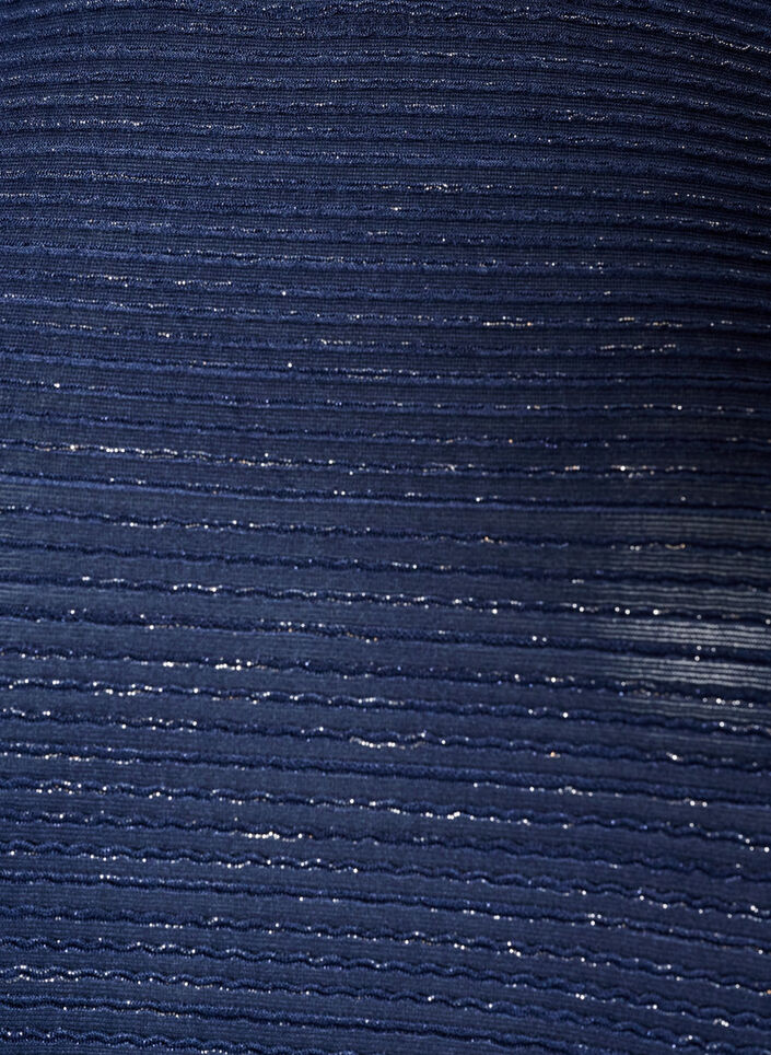 Bluse mit Struktur und Glitzer, Blau, Packshot image number 2