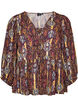 Bluse mit Paisleymuster und Spitzendetails, Lila, Packshot image number 0