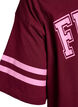 Sportliches T-Shirtkleid aus Baumwolle., Dunkles Bordeaux, Packshot image number 4