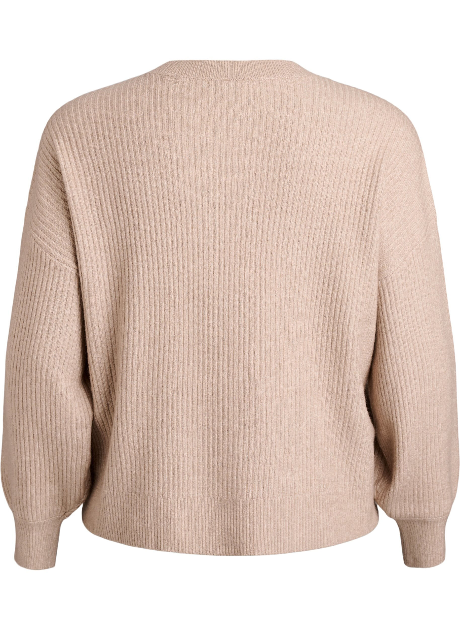 ZizziCardigan en tricot c&ocirc;tel&eacute; avec boutons, Beige, Packshot image number 1