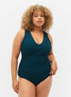 Maillot de bain avec effet enveloppant, Deep Teal, Model image number 0