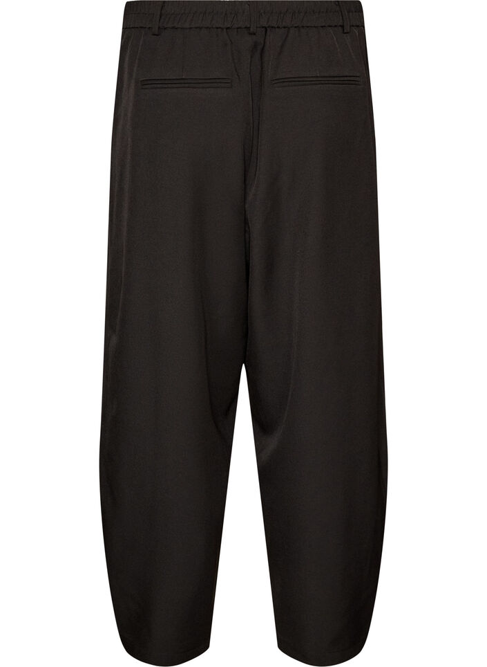 Pantalon barrel taille haute, Noir, Packshot image number 1