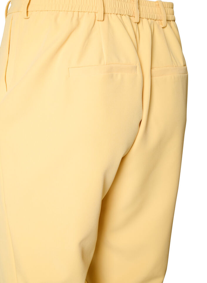 Pantalon avec poches et jambes droites, Jaune clair, Packshot image number 3