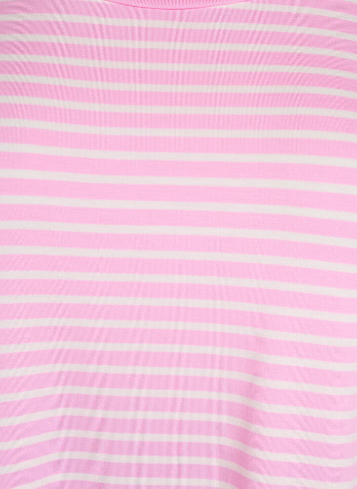 T-Shirt mit TENCEL&trade; Lyocell und Streifen, Pink, Packshot image number 2