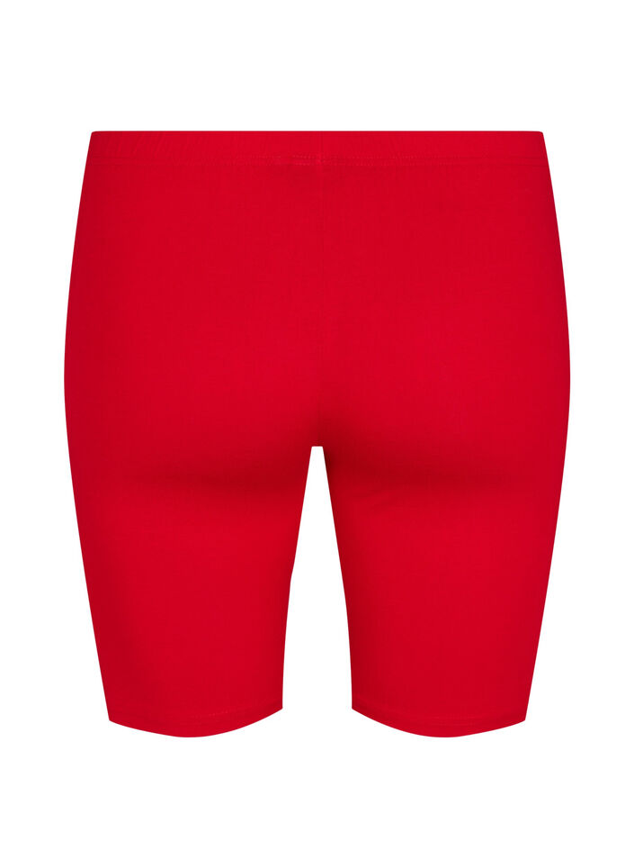 Einfarbige Basic Radlershorts, Rot, Packshot image number 1
