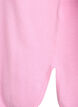 Blouse en maille &agrave; col rond et motif tricot&eacute;, Rose, Packshot image number 3