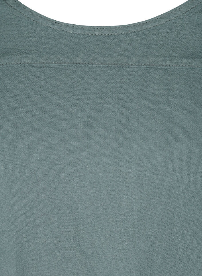 Robe en coton &agrave; manches courtes, Vert fonc&eacute;, Packshot image number 2