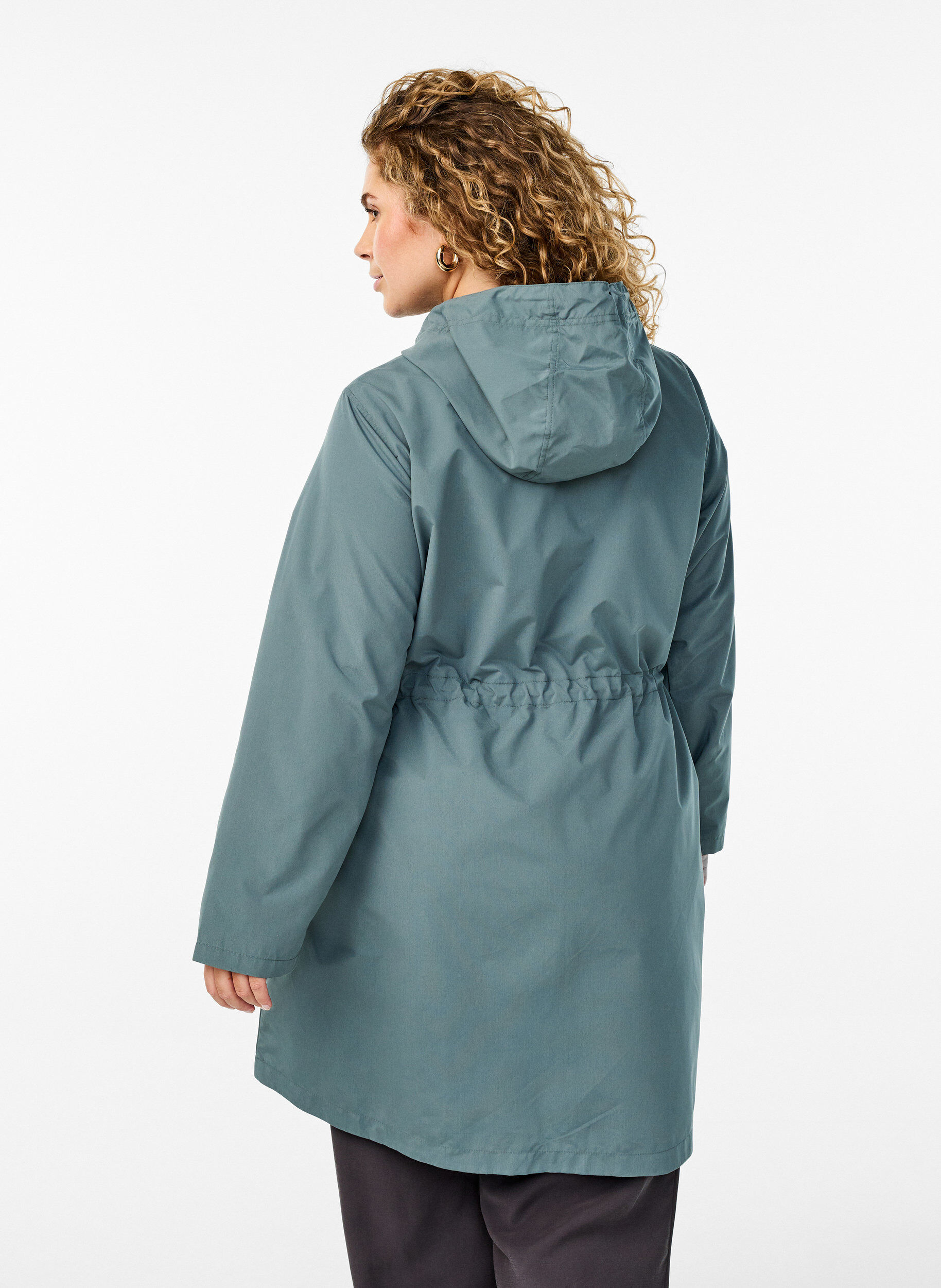 ZizziLeichter Parka mit Kapuze, Gr&uuml;n, Model image number 2