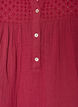 Tunique en mousseline de coton avec broderie anglaise, Rouge, Packshot image number 2