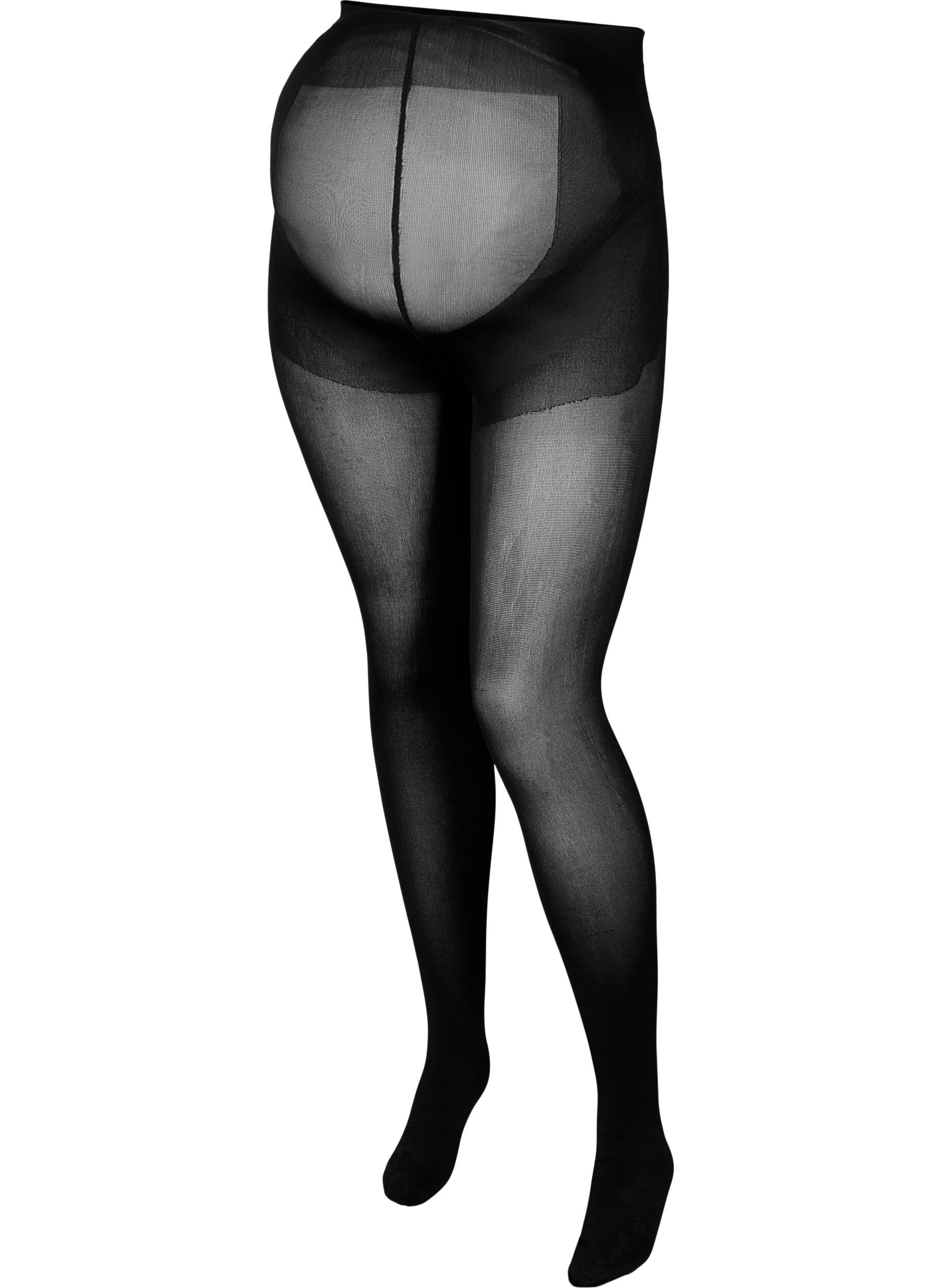 Zizzi Schwangerschafts-Strumpfhosen mit einer Denier (Fadenst&auml;rke) von 100, Schwarz, Packshot image number 0
