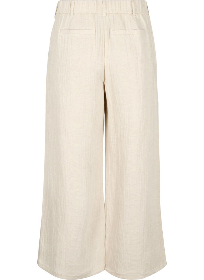 Anzughose aus Materialmix mit Leinen, Rainy Day, Packshot image number 1