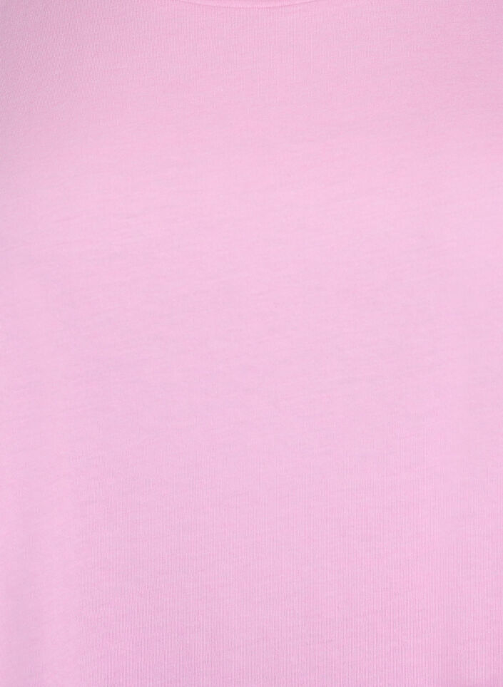 Kurz&auml;rmeliges T-Shirt aus einer Baumwollmischung, Pink, Packshot image number 2