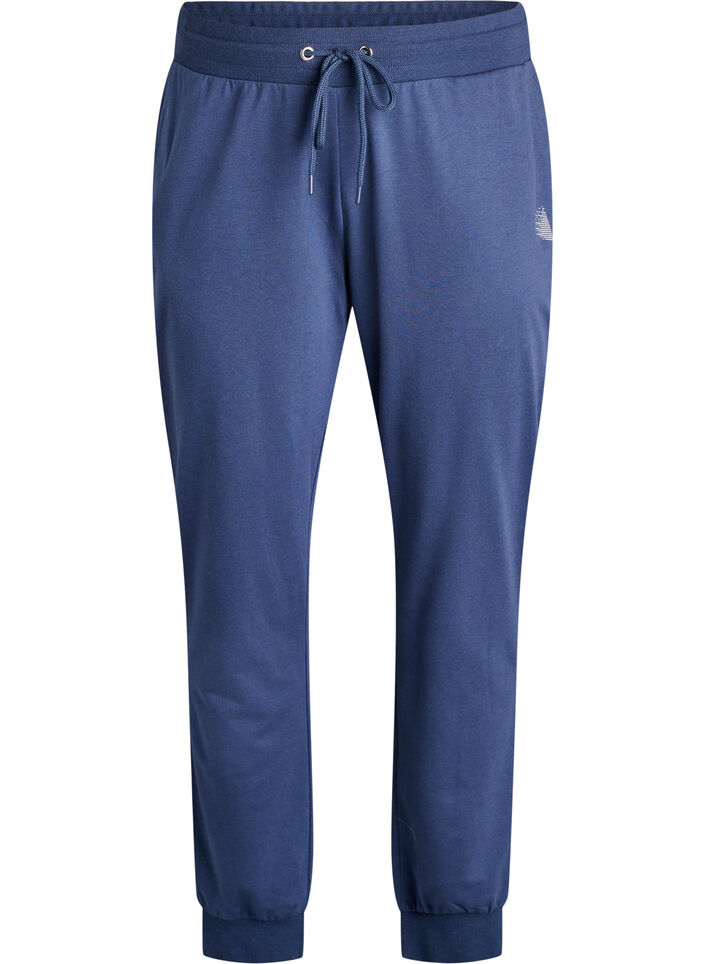 Pantalon de surv&ecirc;tement ample avec poches, Bleu, Packshot image number 0