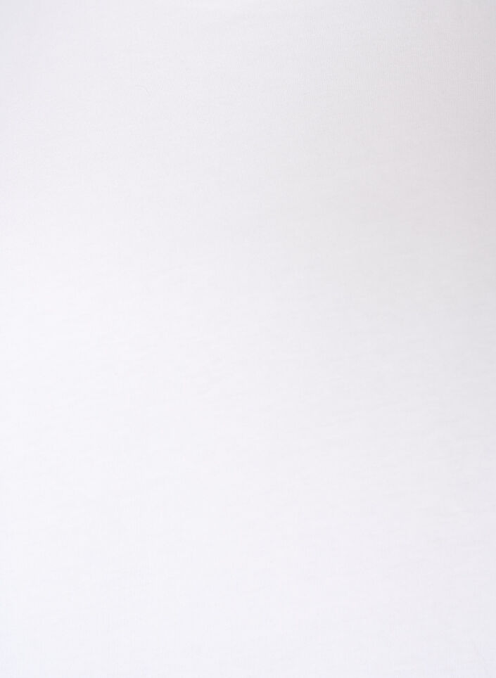 T-shirt en coton bio avec manches &agrave; volants, Blanc, Packshot image number 2