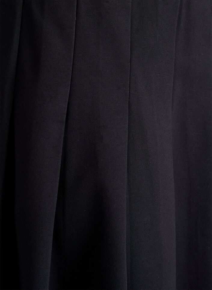 Kurzer Faltenrock mit elastischem Bund, Schwarz, Packshot image number 2